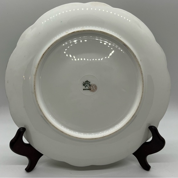 Vintage Hand Painted Purple and White Flower Limoge Plate - Bavaria - Picture 6 of 8